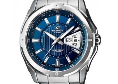 CASIO Edifice - EF-129D-2AVEF, Silver case with Stainless Steel Bracelet - Casio - 