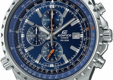 CASIO Edifice Chronograph - EF-527D-2AVUEF, Silver case with Stainless Steel Bracelet - Casio - 