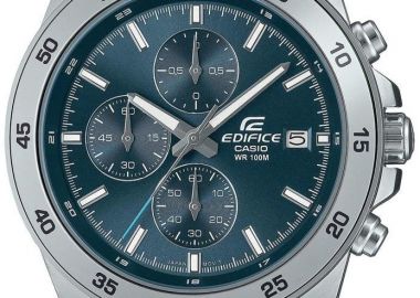 CASIO Edifice Chronograph - EFR-526D-2AVUEF, Silver case with Stainless Steel Bracelet - Casio - 