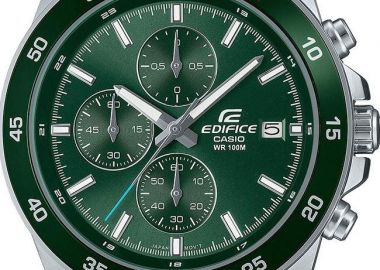 CASIO Edifice Chronograph - EFR-526D-3AVUEF, Silver case with Stainless Steel Bracelet - Casio - 