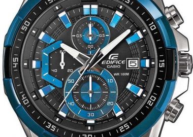 CASIO Edifice Chronograph - EFR-539D-1A2VUEF, Silver case with Stainless Steel Bracelet - Casio - 