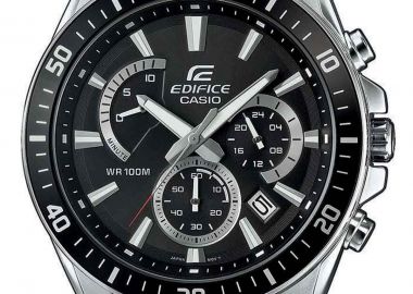 CASIO Edifice Chronograph - EFR-552D-1AVUEF Silver case, with Stainless Steel Bracelet - Casio - 