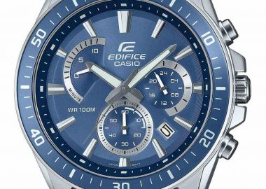 CASIO Edifice Chronograph - EFR-552D-2AVUEF, Silver case with Stainless Steel Bracelet - Casio - 