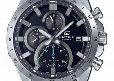 CASIO Edifice Chronograph - EFR-571D-1AVUEF, Silver case with Stainless Steel Bracelet - Casio - 
