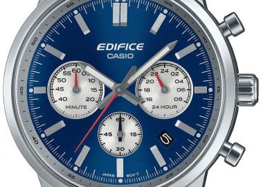 CASIO Edifice Chronograph - EFR-575D-2AEF, Silver case with Stainless Steel Bracelet - Casio - 