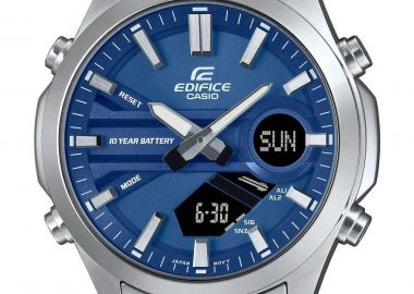 CASIO Edifice Chronograph - EFV-C120D-2AEF, Silver case with Stainless Steel Bracelet - Casio - 