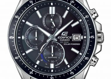 CASIO Edifice Solar Chronograph - EFS-S510D-1AVUEF, Silver case with Stainless Steel Bracelet - Casio - 