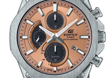 CASIO Edifice Solar Chronograph - EFS-S570D-5AUEF Silver case with Stainless Steel Bracelet - Casio - 
