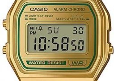 CASIO Vintage Collection - A-158WEGV-9AEF, Gold case with Stainless Steel Bracelet - Casio - 