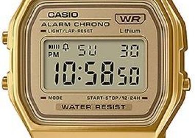 CASIO Vintage Collection - A-158WETG-9AEF, Gold case with Stainless Steel Bracelet - Casio - 