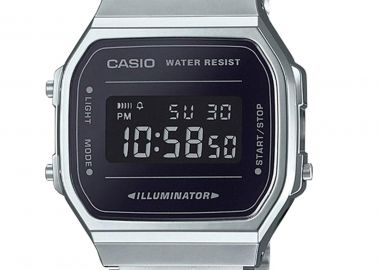 CASIO Vintage Collection - A-168WEM-1EF, Silver case with Stainless Steel Bracelet - Casio - 