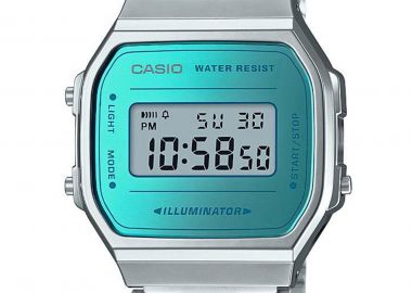 CASIO Vintage Collection - A-168WEM-2EF, Silver case with Stainless Steel Bracelet - Casio - 