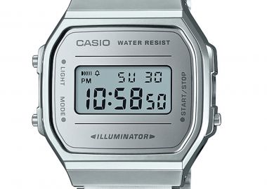 CASIO Vintage Collection - A-168WEM-7EF, Silver case with Stainless Steel Bracelet - Casio - 