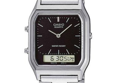 CASIO Vintage Collection - AQ-230A-1DM, Silver case with Stainless Steel Bracelet - Casio - 