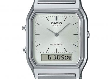 CASIO Vintage Collection - AQ-230A-7AMQYES, Silver case with Stainless Steel Bracelet - Casio - 