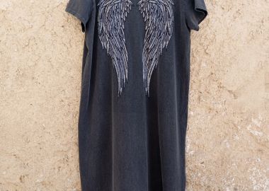 casual φόρεμα Angel ανθρακί - PerfectDress.gr - 