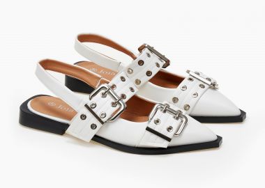 Χαμηλά εξώφτερνα rock γοβάκια - Λευκό - Issue - 