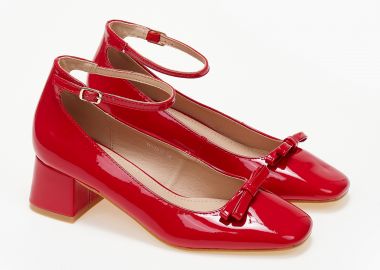 Χαμηλές γόβες λουστρίνι - Κόκκινο - Issue - 