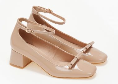 Χαμηλές γόβες λουστρίνι - Μπεζ - Issue - 