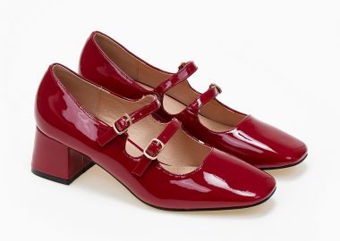 Χαμηλές γόβες λουστρίνι - Μπορντώ - Issue - 