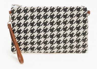 Χιαστί τσαντάκι με ιδιαίτερο σχέδιο - Λευκό - Issue - 