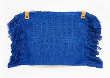 Χιαστί τσαντάκι με ιδιαίτερο σχέδιο - Μπλε - Issue - 