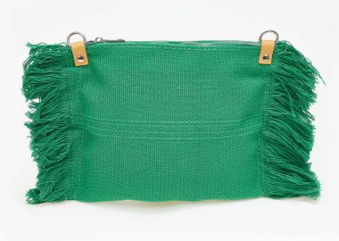 Χιαστί τσαντάκι με ιδιαίτερο σχέδιο - Πράσινο - Issue - 