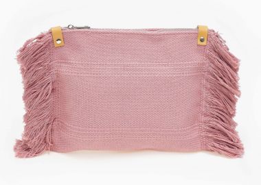 Χιαστί τσαντάκι με ιδιαίτερο σχέδιο - Ροζ - Issue - 