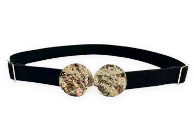 chic ελαστική ζώνη Goldie μαύρο - PerfectDress.gr - 