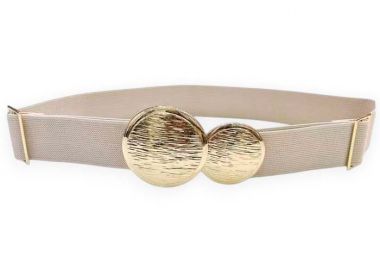 chic ελαστική ζώνη Missy μπεζ - PerfectDress.gr - 