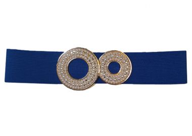 chic ελαστική ζώνη Pearls μπλε ρουά - PerfectDress.gr - 