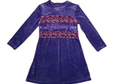 CHIEF ΠΑΙΔΙΚΟ ΒΕΛΟΥΤΕ ΦΟΡΕΜΑ 1569 - μοβ ΜΟΒ - CHIEF - 