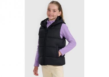 Children's down vest with synthetic filling 4F 4FJRAW25TVJAU33120S - 4f - 