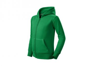 Children's Trendy Zipper Sweatshirt Grass Green - Malfini - 