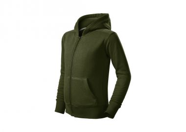 Children's Trendy Zipper Sweatshirt military - Malfini - 