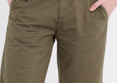 Chino βερμούδα με ζακάρ ύφανση - FUNKY BUDDHA - 