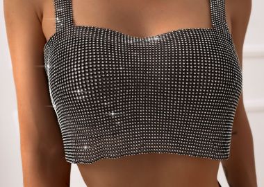 CHLOE BLACK STONE TOP - sense-shop - 