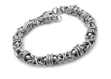 Χοντρή αλυσίδα βραχιόλι από ατσάλι AN105 - Asimenio - 