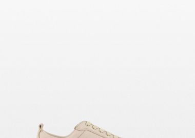 CHRISTIAN LOUBOUTIN Ανδρικό Μπεζ Louis Low Sneakers - CHRISTIAN LOUBOUTIN - 