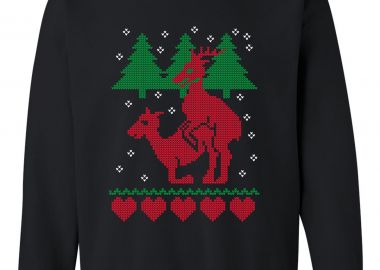 Χριστουγεννιάτικο Ugly Sweater Deers Pop Culture Black - Pop Culture - 