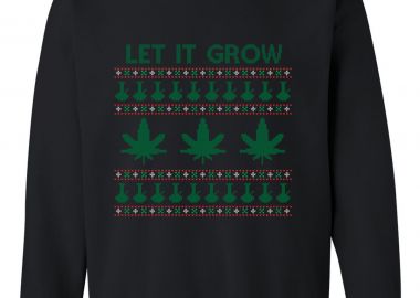 Χριστουγεννιάτικο Ugly Sweater let it grow Pop Culture Black - Pop Culture - 