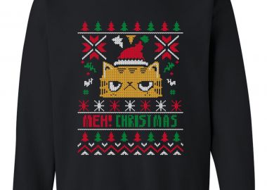 Χριστουγεννιάτικο Ugly Sweater Meh Christmas Pop Culture Black - Pop Culture - 