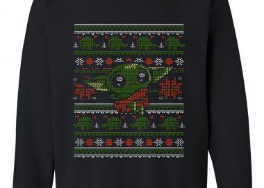 Χριστουγεννιάτικο Ugly Sweater Yoda1 Pop Culture Black - Pop Culture - 
