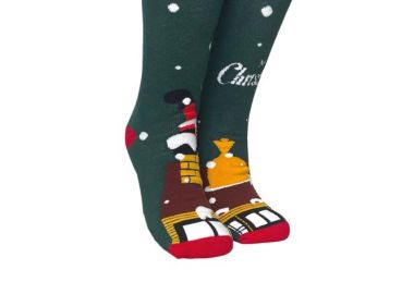 ΧΡΙΣΤΟΥΓΕΝΝΙΑΤΙΚΗ ΠΕΤΣΕΤΕ ΚΑΛΤΣΑ ΜΕ ΣΧΕΔΙΑ 3193-34 ΠΡΑΣΙΝΟ - INIZIO - 