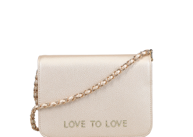 Χρυσή τσάντα χιαστί - LOVE TO LOVE by GAI MATTIOLO - 