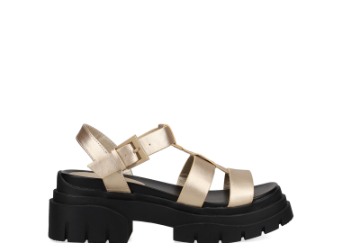 Χρυσό chunky footbed σανδάλι - MIGATO - 