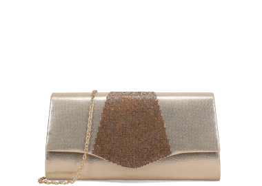 Χρυσό clutch τσαντάκι - MIGATO - 