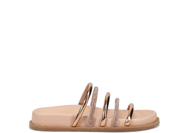 Χρυσό footbed σανδάλι - MIGATO - 
