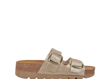 Χρυσό footbed σανδάλι - EASY WALK - 