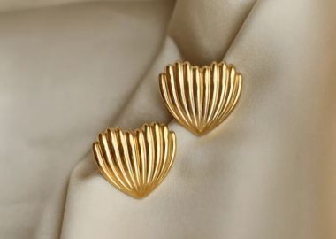 ΧΡΥΣΑ ΣΚΟΥΛΑΡΙΚΙΑ ΚΑΡΔΙΑ - ANNA - fashionroom - 